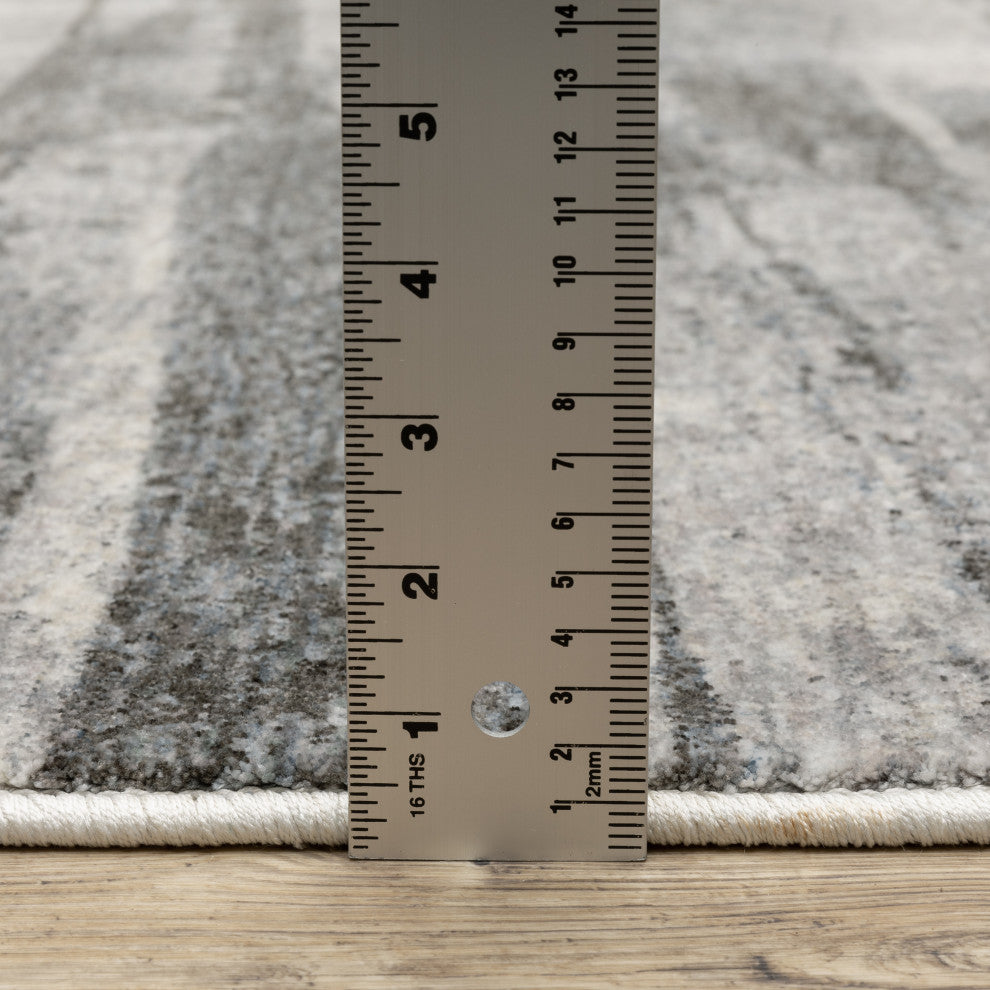 Harlan Modern Elemental Polyester Area Rug 9'10" x 12'10"