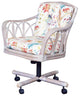 Cuba Tilt Swivel Caster Dining Chair In Rustic Driftwood, Timo Denim
