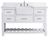 Wesley 54" Bathroom Vanity, White