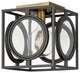 Hinkley Fulham Small Flush Mount, Buckeye Bronze