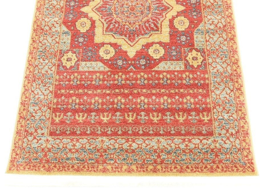 Unique Loom Red Quincy Palace 3' 3 x 5' 3 Area Rug