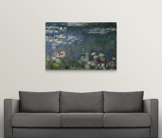 "Waterlilies: Green Reflections, 1914 18 (left section)" Wrapped Canvas Art P