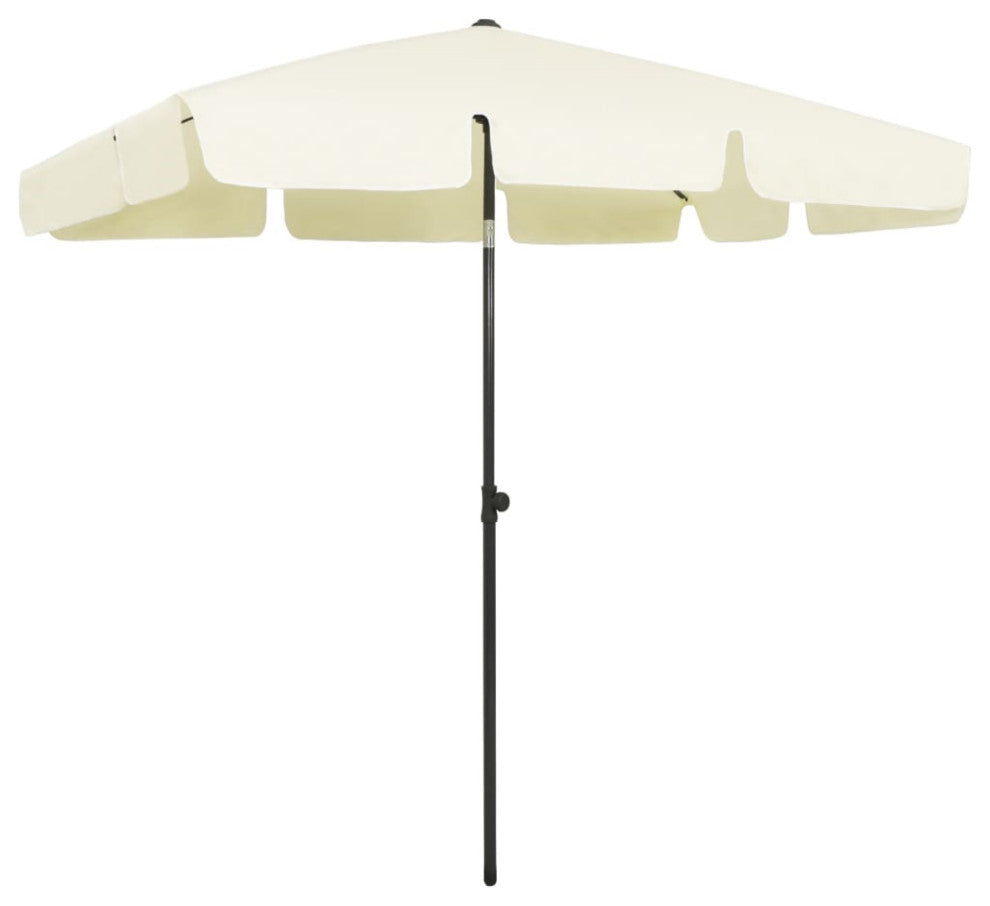 vidaXL Beach Umbrella Sand Yellow 78.7"x49.2"