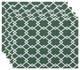 Link Lock Geometric Print Placement, Wintergreen, Set of 4