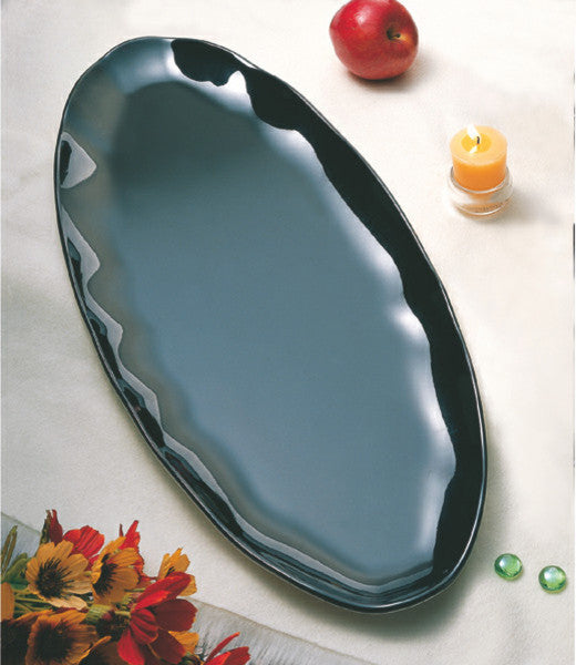Black Pearl 2-Tone Platter, 30"x12"