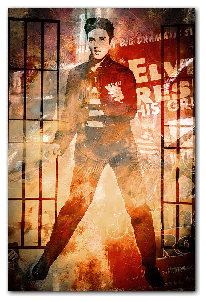 Elvis Jailhouse Rock  Acrylic Wall Art