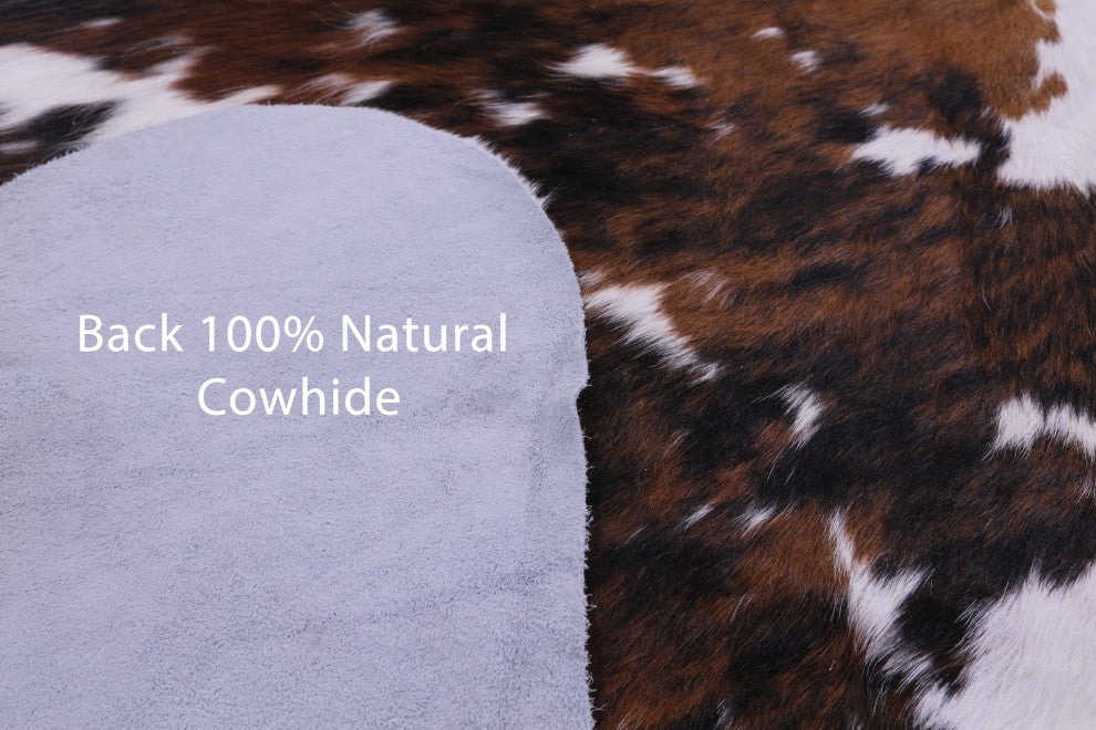 Organic Natural Hair-On Cowhide Area Rug 7' 4" X 6' 3" C1475