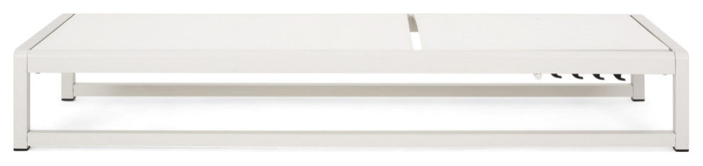 Hannah Outdoor Mesh Chaise Lounge, Set of 2, White