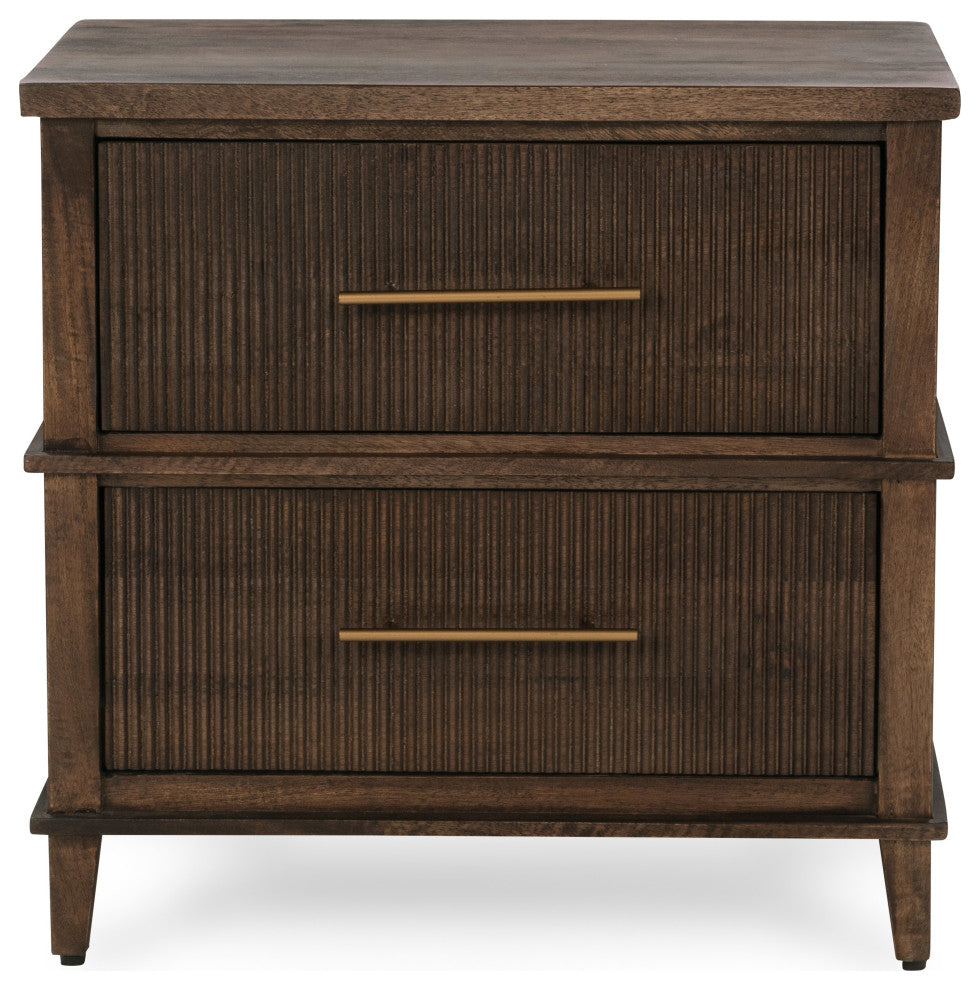 Westlake 2-Drawer Mango Wood Nightstand