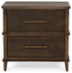Westlake 2-Drawer Mango Wood Nightstand