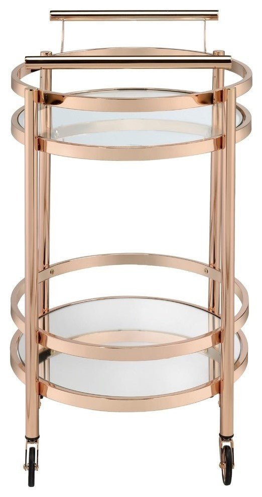 Acme Lakelyn Serving Cart, Rose Gold
