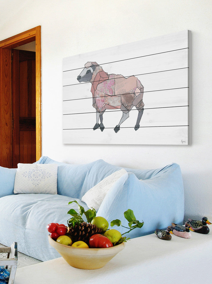 "El Becerro" Painting Print on White Wood, 60"x40"