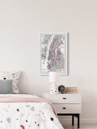 "Colorful NY Chart II" Framed Painting Print, 16x24