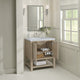 Breckenridge 30" Single Vanity, Oak, 3 CM Carrara White Marble Top