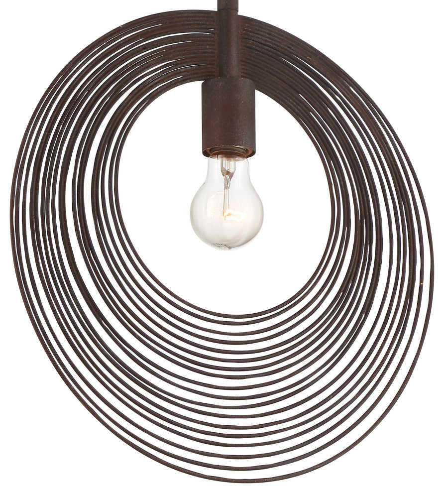 Crystorama Lighting Group DOR-B7701 Doral 14"W Wrought Iron - Forged Bronze