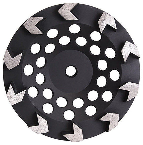 Pearl Abrasive V Arrow Segmented Cup Wheels, 4"