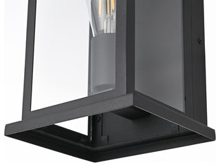 Home Living 6" Outdoor Wall Sconce, Black