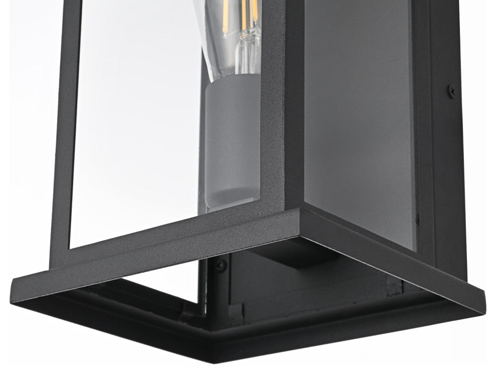 Home Living 6" Outdoor Wall Sconce, Black