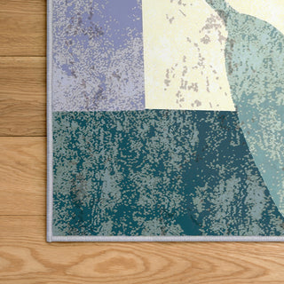 Calla II Flower Art Area Rug, 5'x7.5'