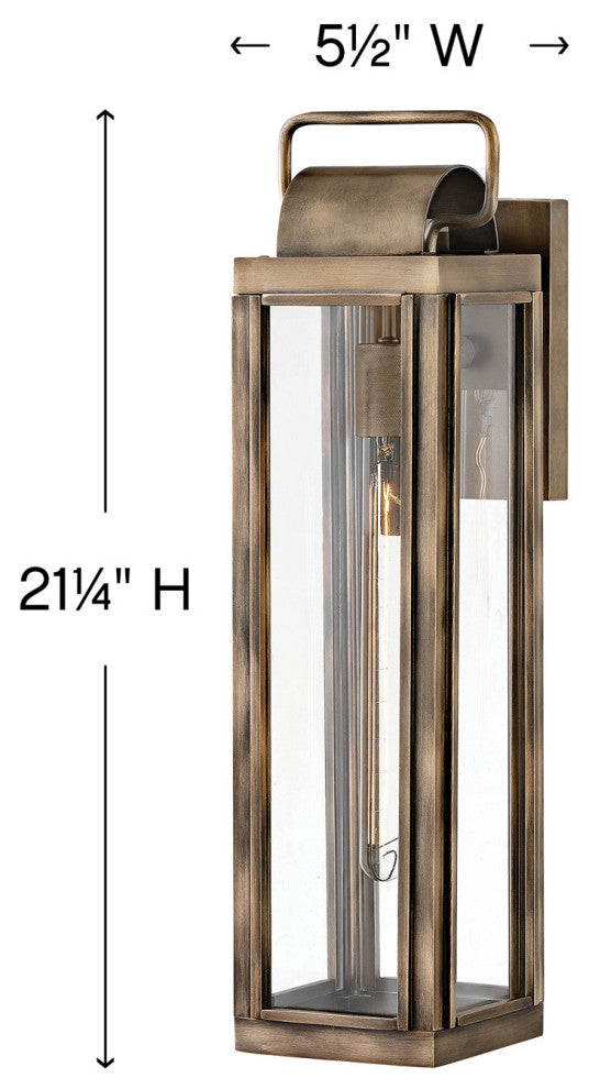 Hinkley Sag Harbor Large Wall Mount Lantern, Burnished Bronze