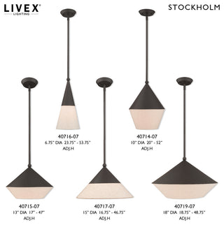 Livex Lighting Bronze 1-Light Mini Pendant