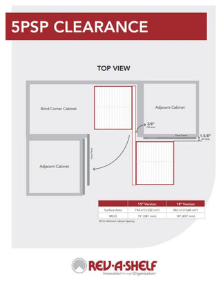Steel 3-Tier Pull Out Solid Bottom Organizer for Blind Corner Cabinet, 18"