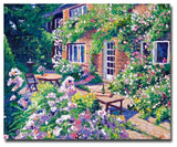 'English Courtyard' Canvas Art by David Lloyd Glover
