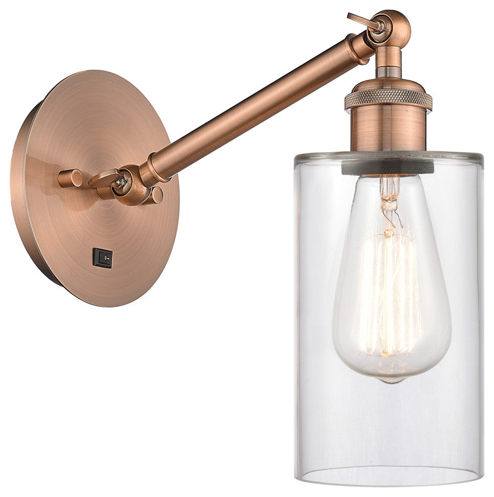 Innovations 317-1W-AC-G802-LED 1-Light Sconce, Antique Copper