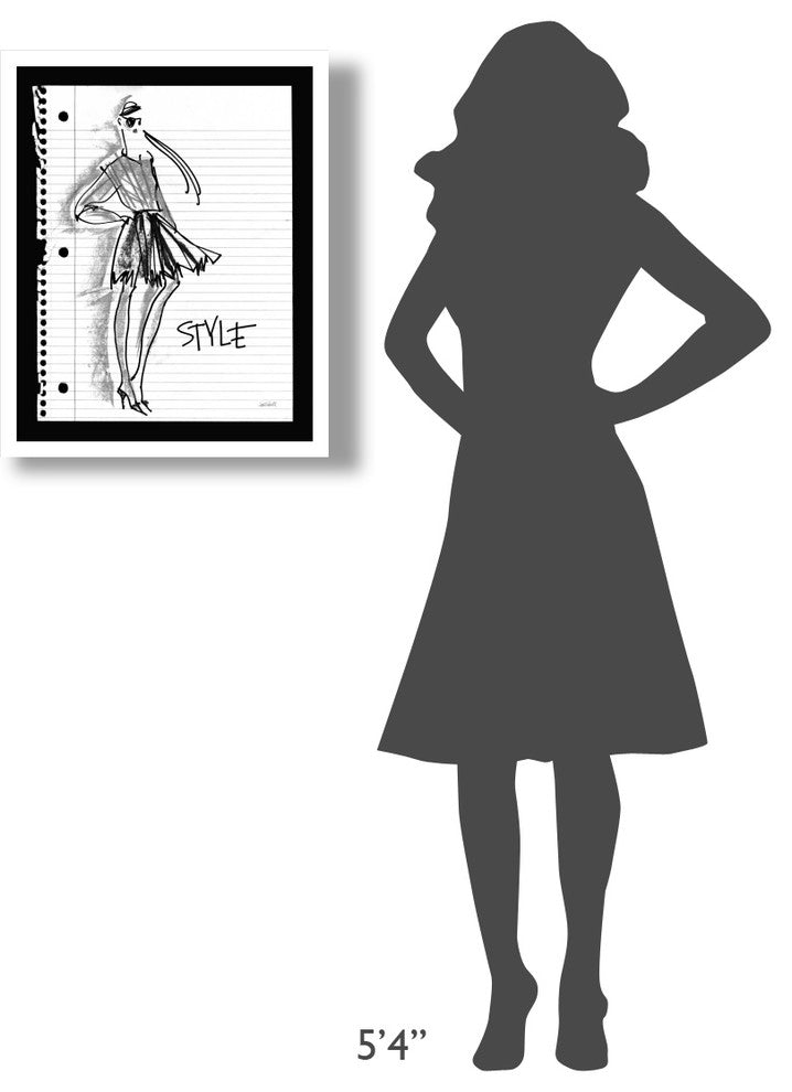 "Doodle Style" Digital Paper Print by Anne Tavoletti, 22"x26"