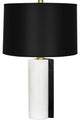 Robert Abbey 889B One Light Table Lamp Jonathan Adler Canaan Carrara/