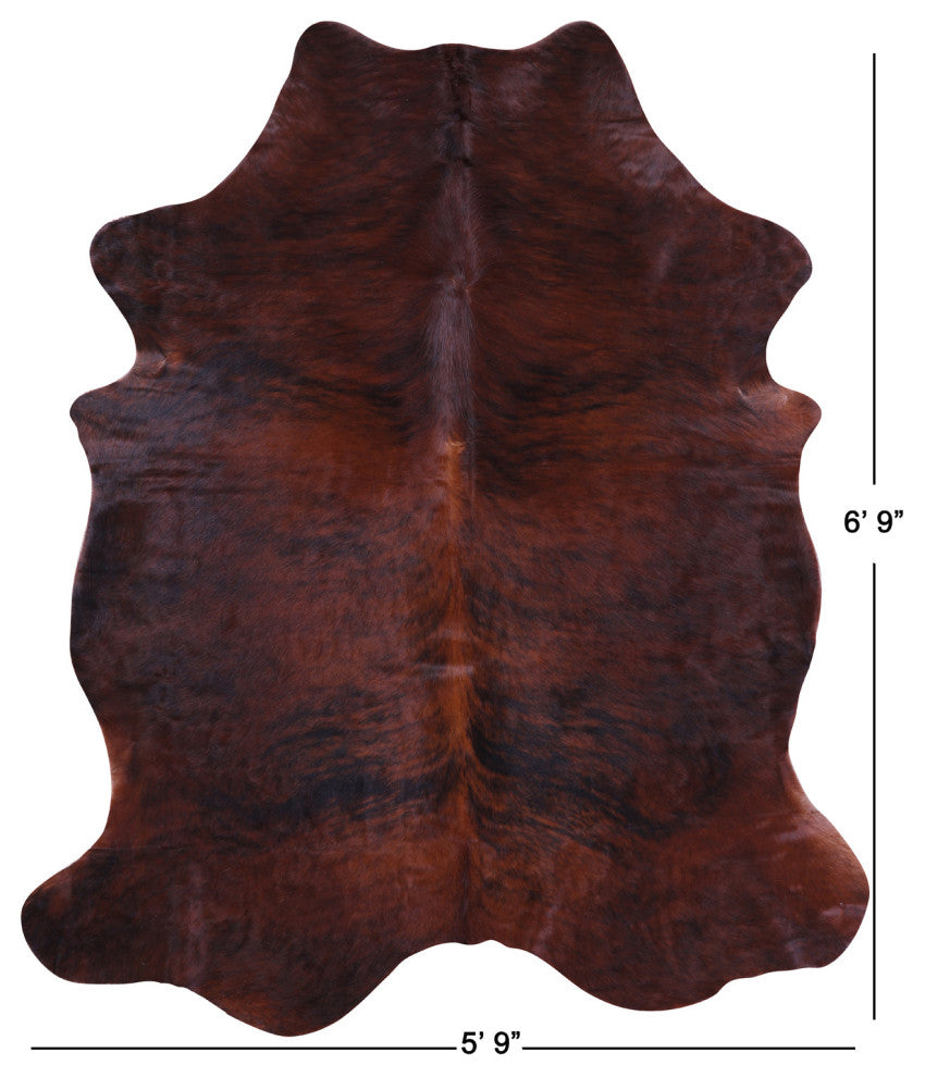 Natural Cowhide Rug 6' 9" X 5' 9" C1810