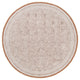 Surya Rajasthan RAJ-2302 6' Round Rug, Dark Brown/Ivory/Camel/Cream