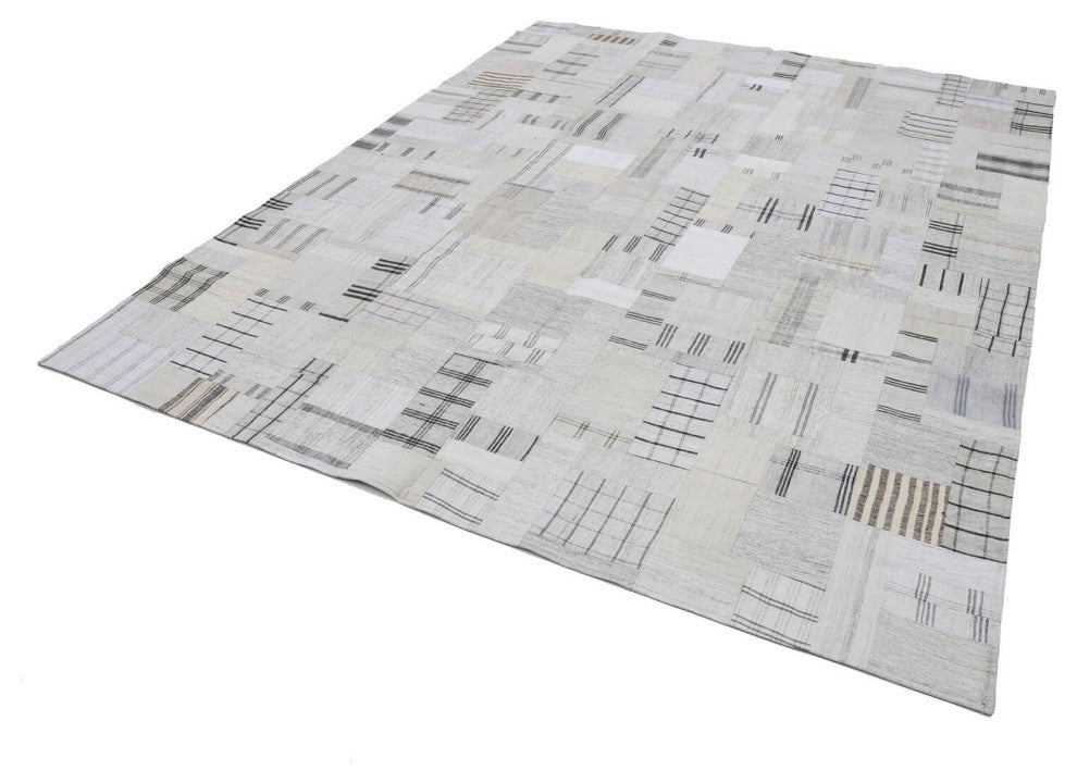 Rug N Carpet - Handmade Anatolian 8' 3'' x 10' 0'' Unique Patchwork Kilim Rug
