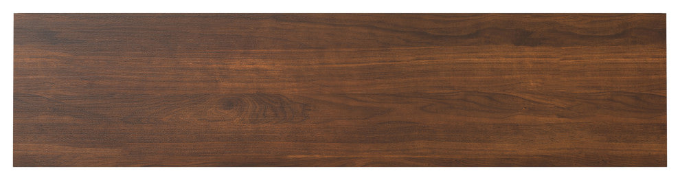 Lennon 72" Low TV Stand, Walnut Veneer