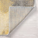 Murrow Contemporary Abstract Yellow/Cream Runner Rug, 2''3''''x7''3''''