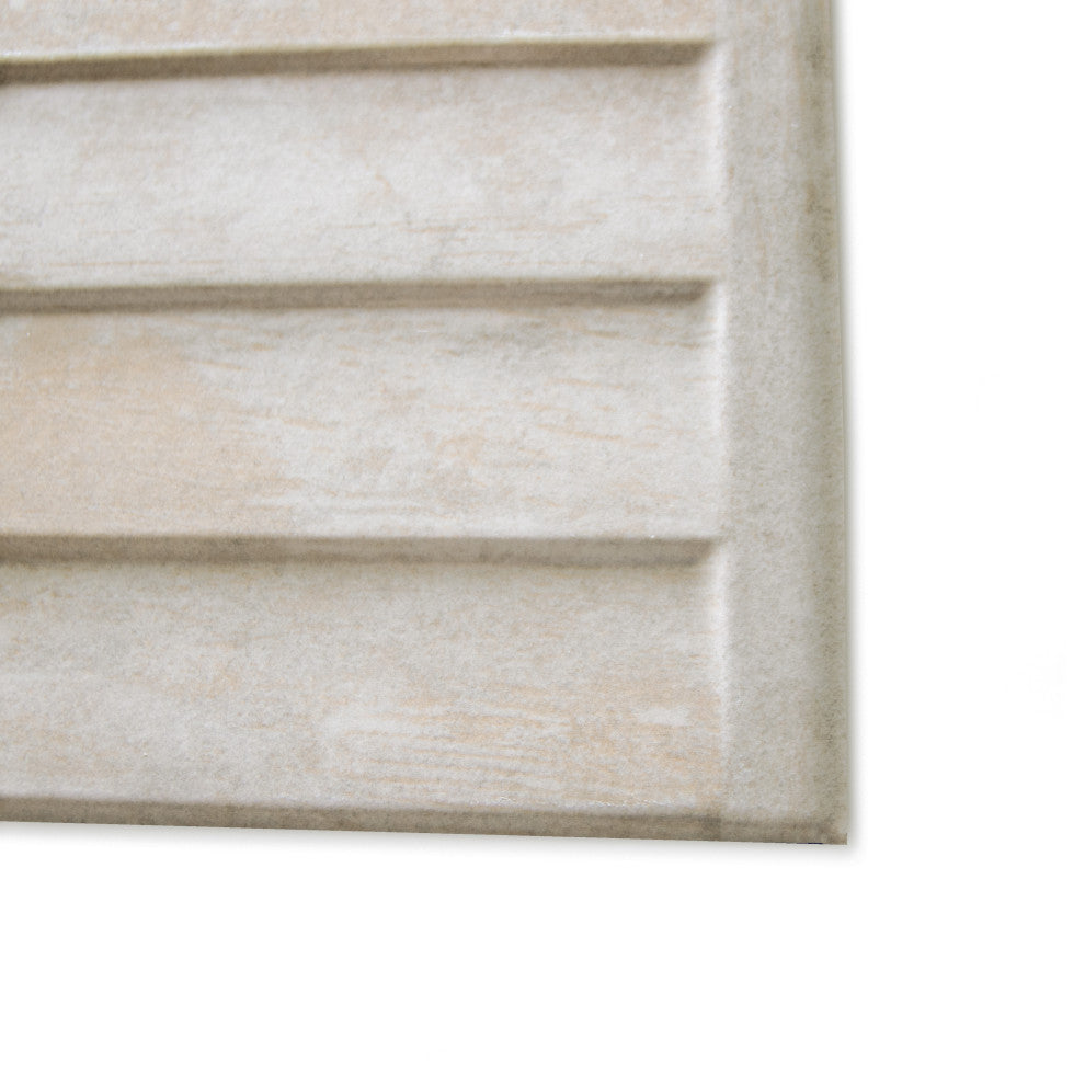Habanera Decor Beige Fluted Ceramic Wall Tile
