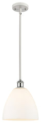 Innovations 516-1S-WPC-GBD-91-LED 1 Light Pendant, White, Polished Chrome