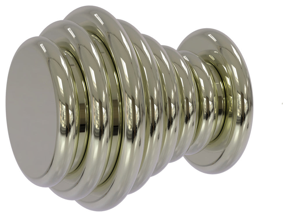 Designer Cabinet Knob, Polished Nickel