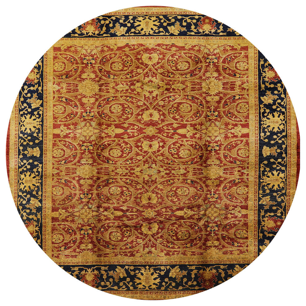 Ahgly Company Indoor Round Mid-Century Modern Area Rugs, 5' Round