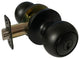 Round Door Knob, Black, Entrance