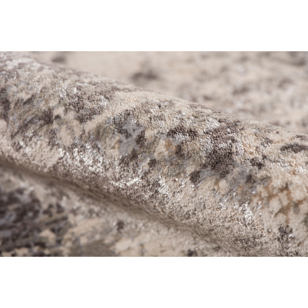 Cambridge Area Rug, Silver Sand, 2' x 3'3", Abstract