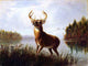Arthur Fitzwilliam Tait An Eight Point Stag, 21"x28" Wall Decal