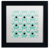 Color Bakery 'Fifties Patterns II' Art, Black Frame, White Matte, 11"x11"