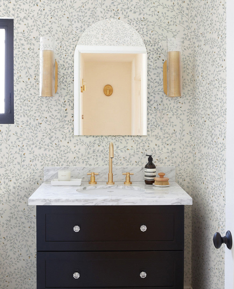 Rita 21 in. W x 28 in. H Arch Polished Frameless Bathroom Vanity Wall Mirror