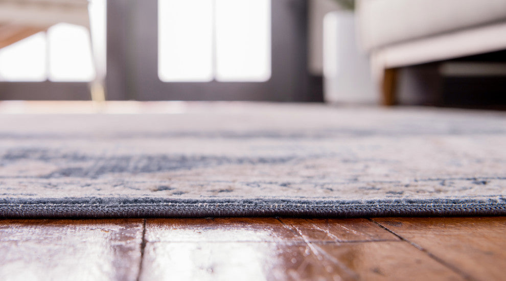 Unique Loom Dark Blue Chateau Roosevelt 2' 2 x 6' 7 Runner Rug