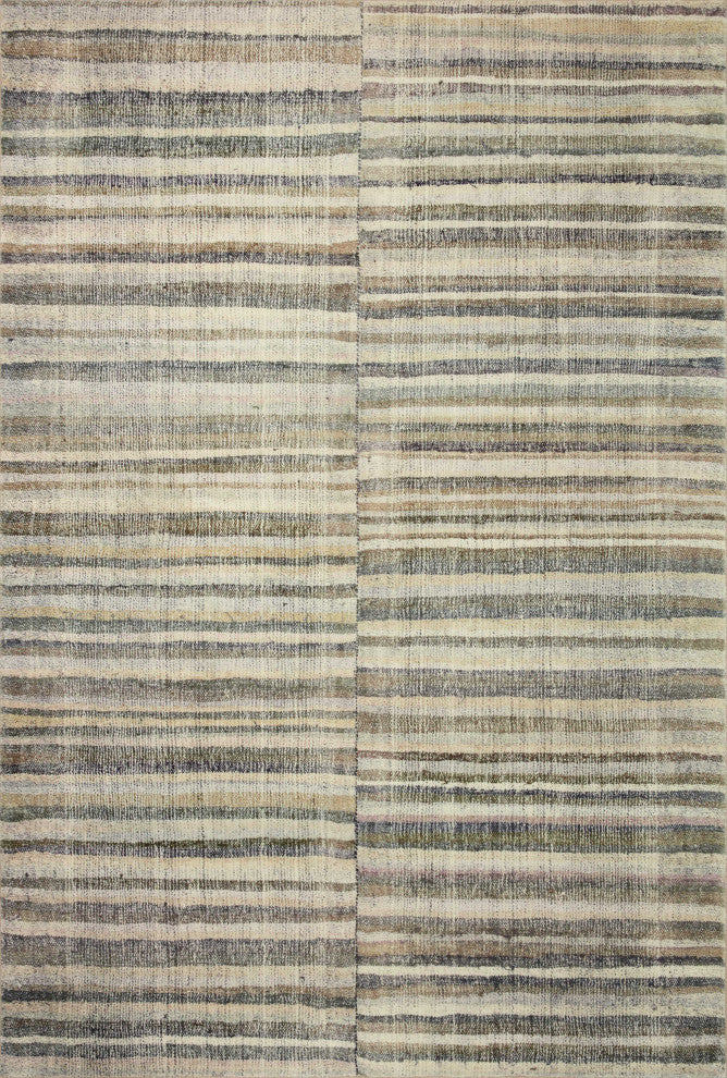 Chris Loves Julia x Loloi Humphrey Natural / Moss 2'-0" x 5'-0" Accent Rug