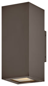 Hinkley Tetra Small Wall Mount Lantern Up/Down, Architectural Bronze