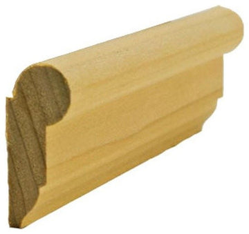 EWPC11 Picture Hanging Rail Moulding 1-5/8" Tall x 11/16" Deep Unfinished Solid