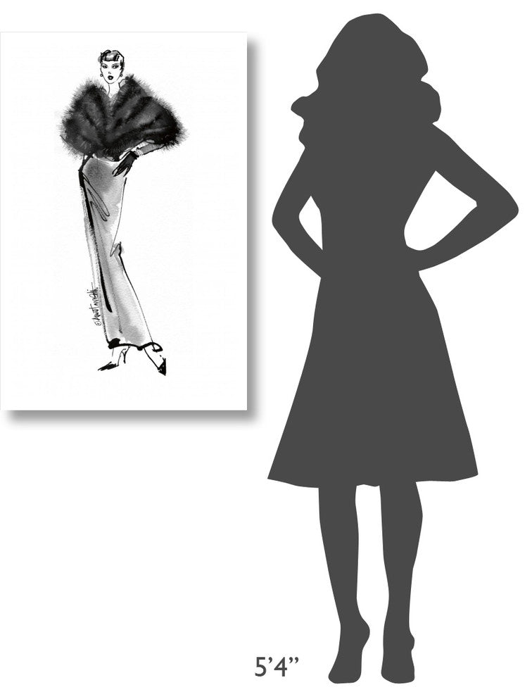 "Fifties Fashion I" Digital Paper Print by Anne Tavoletti, 25"x38"