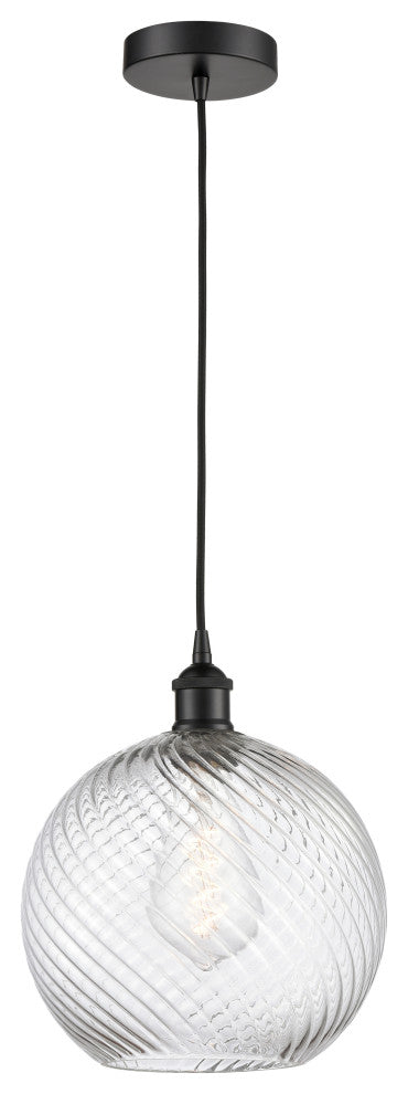 Innovations 616-1P-BK-G1214-10-LED 1-Light Mini Pendant, Matte Black